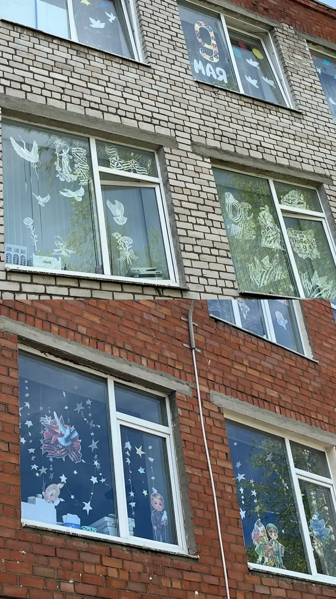 Окна лицея стали холстами памяти: в преддверии Дня Победы учебное заведение присоединилось к Всеросс