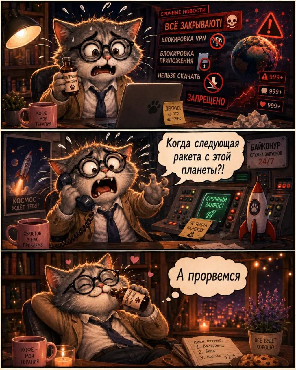 ☝️Раз, взяли в руки валерьянку.