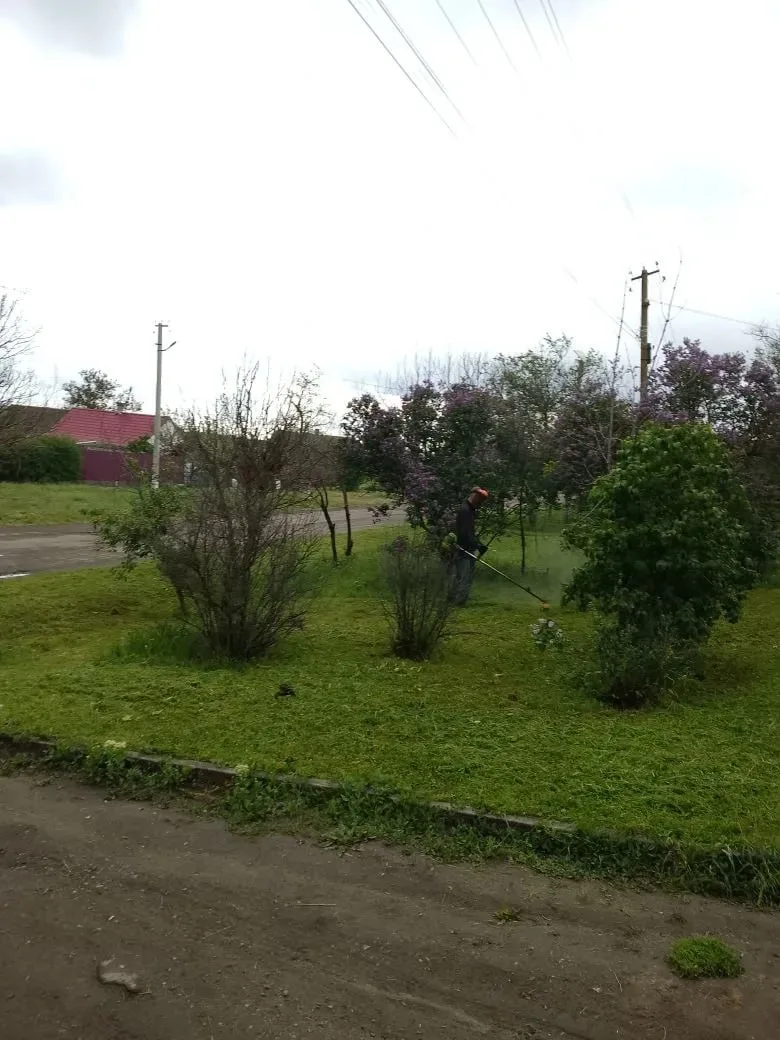 🌿 Благоустройство Астраханского территориального отдела  Сотрудники МБУ «Жилсервис» продолжают работ