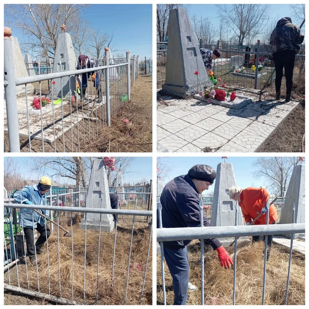 В рамках общепоселкового субботника, в преддверии праздника Победы в Великой Отечественной Войне Сов