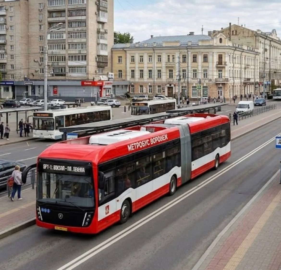 Остановки для метробуса до конца сентября появятся на улицах города