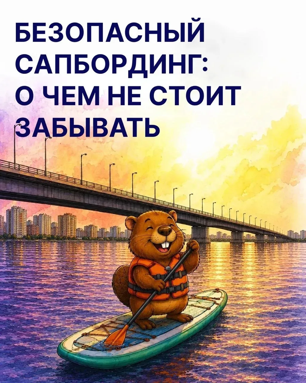 Грызь Гранитыч открывает для себя сапбординг! 🏄‍♂️