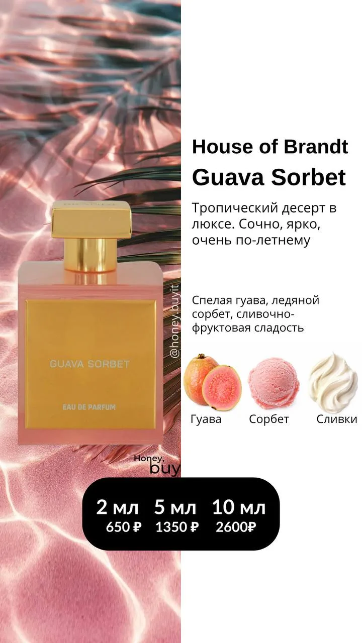 House of Brandt Guava Sorbet 🌺