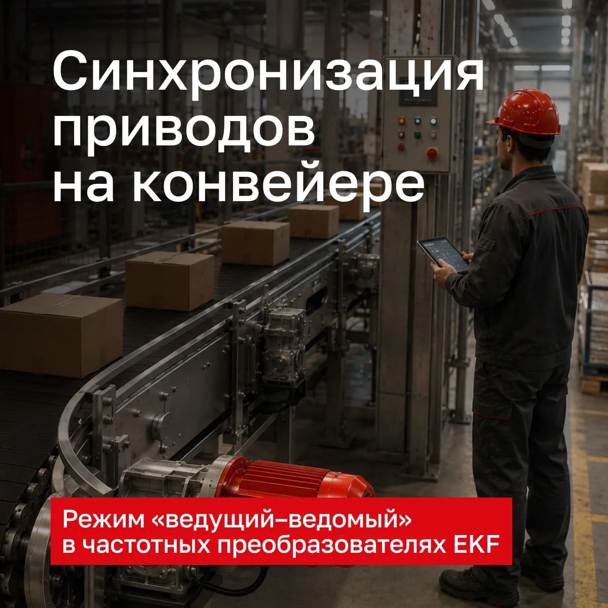 ⚙️ В конвейерных линиях несколько приводов должны работать синхронно. Если двигатели вр...