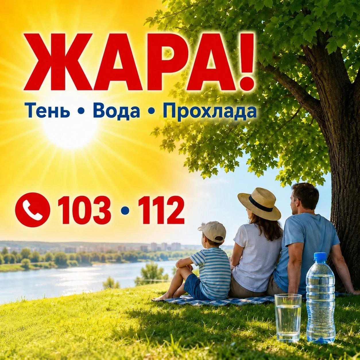 ☀️Жара может быть опасной: берегите себя и близких

В Пермском крае сохраняется жаркая погода. Тольк