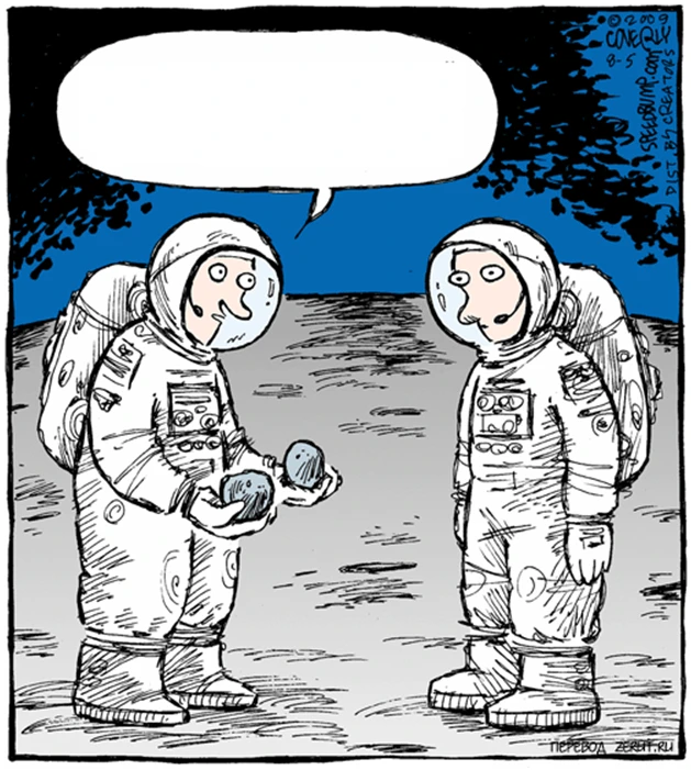 1. What  are they doing on the Moon?