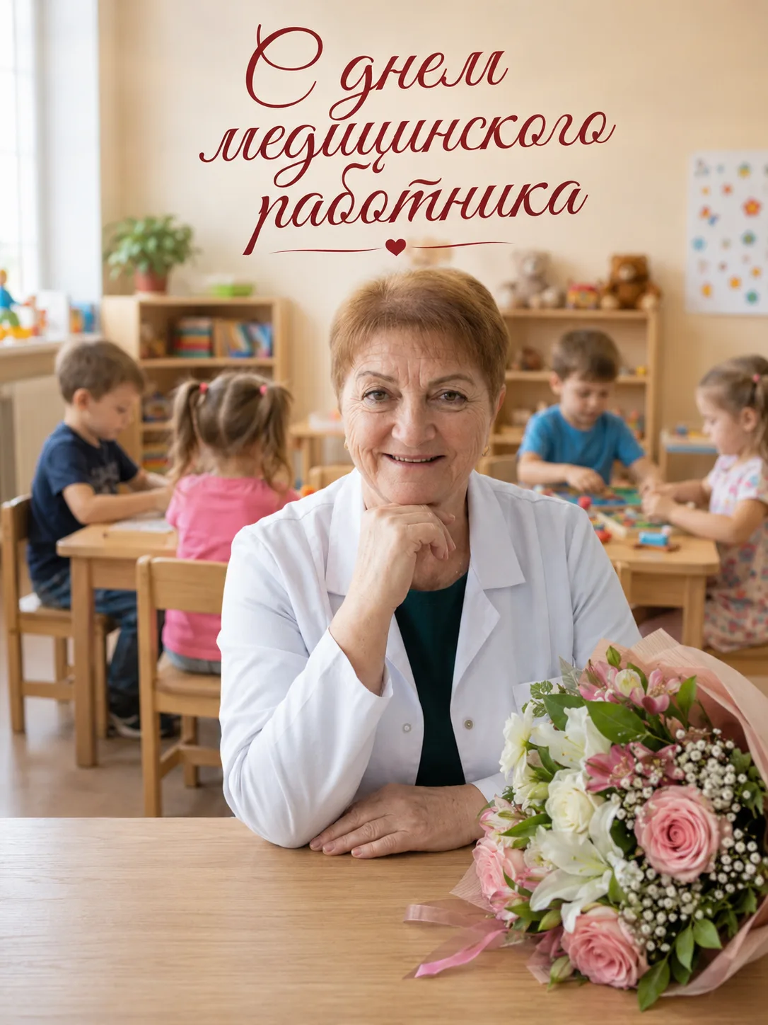 ✨Поздравляем с Днём медицинского работника нашу медсестру детского сада и всех медицинских работнико