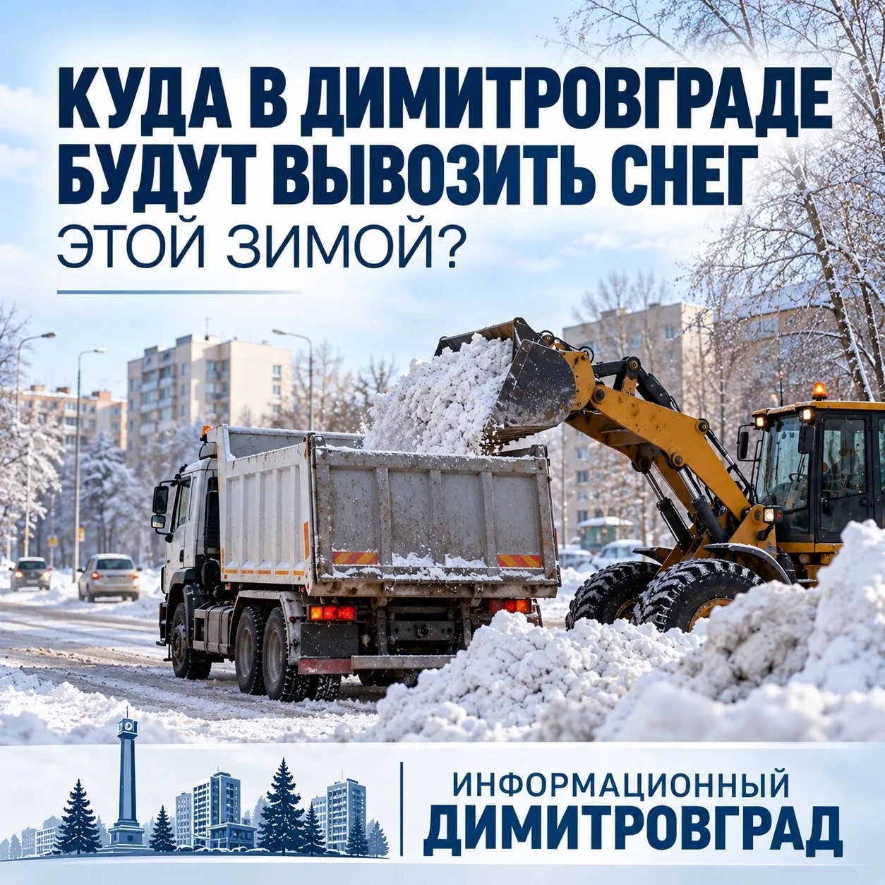 ❄️ Куда в Димитровграде будут вывозить снег этой зимой?