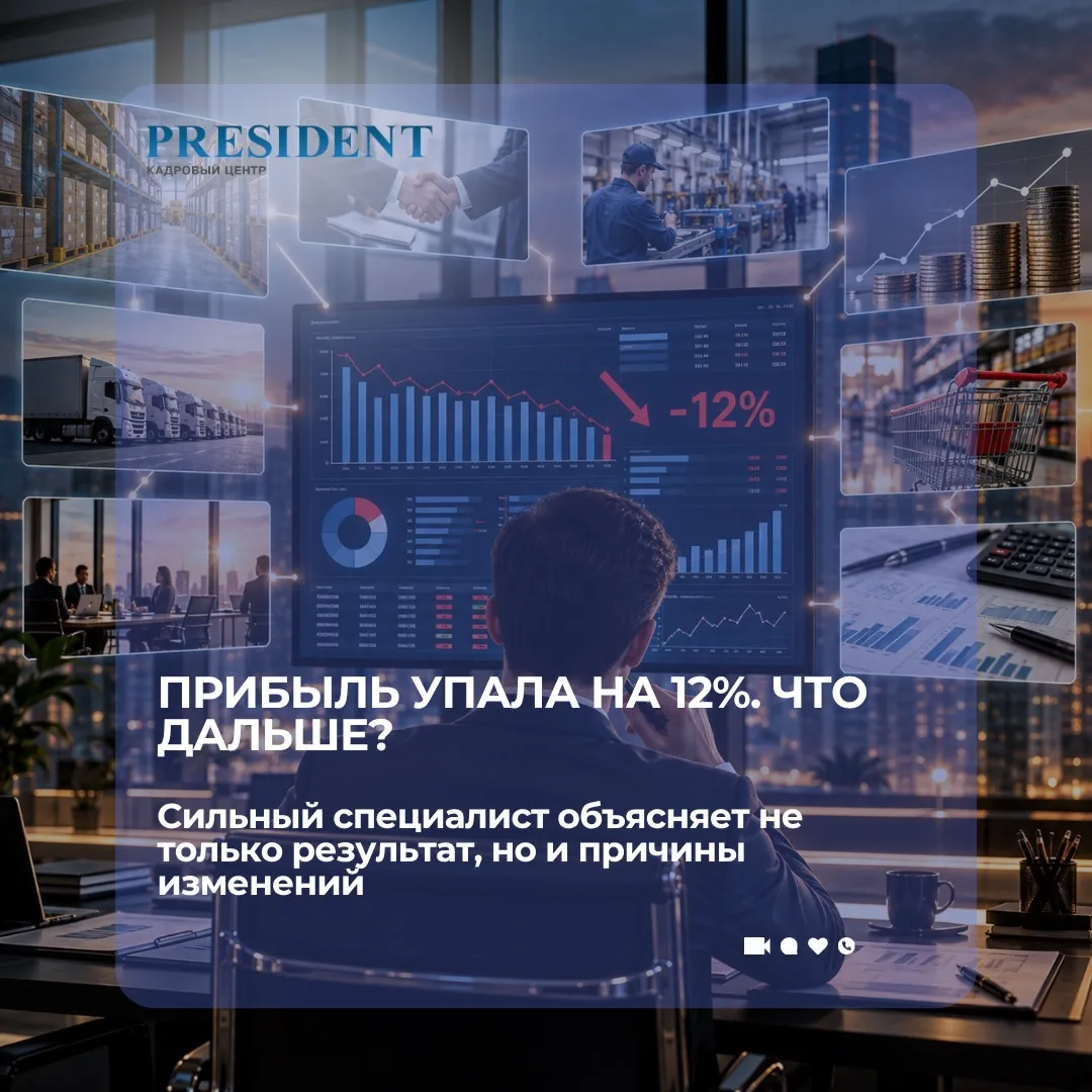 Финансист видит, что прибыль упала на 12%. Сильный финансист объяснит — почему и что с ...