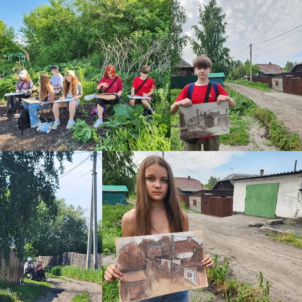 🏡✨ Пленэр продолжается: ловим очарование сельских улочек!