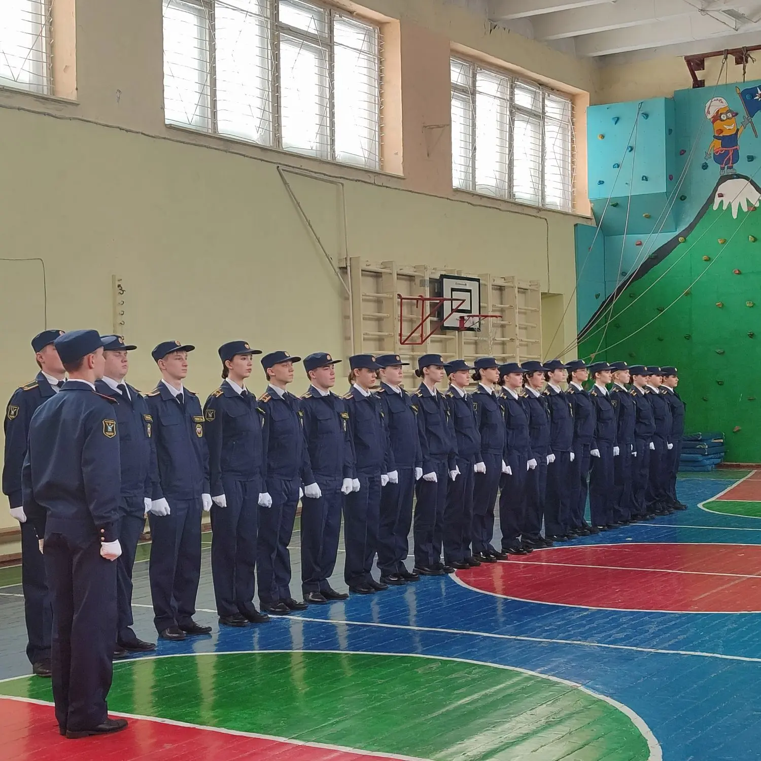 ✅ Сегодня состоялся традиционный смотр строя и песни в преддверии Дня Защитника Отечества и в рамках