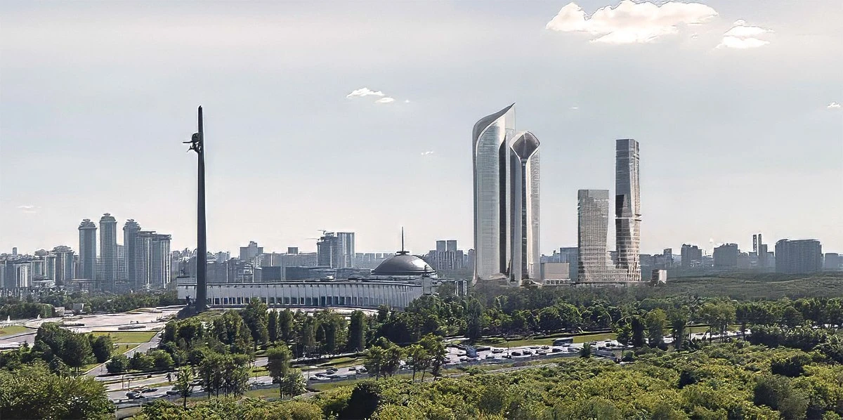 Дубай на «Минской»... Смотрим новые рендеры супер-небоскрёбов в Раменках 👀  Появилось больше деталей
