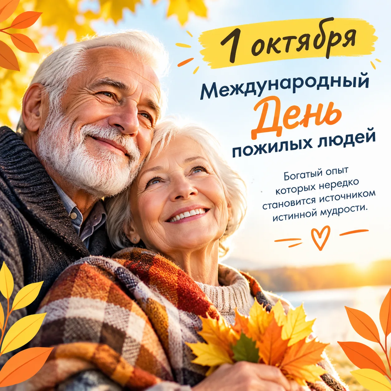 1 октября - Международный День пожилых людей, богатый опыт которых нередко становится и...