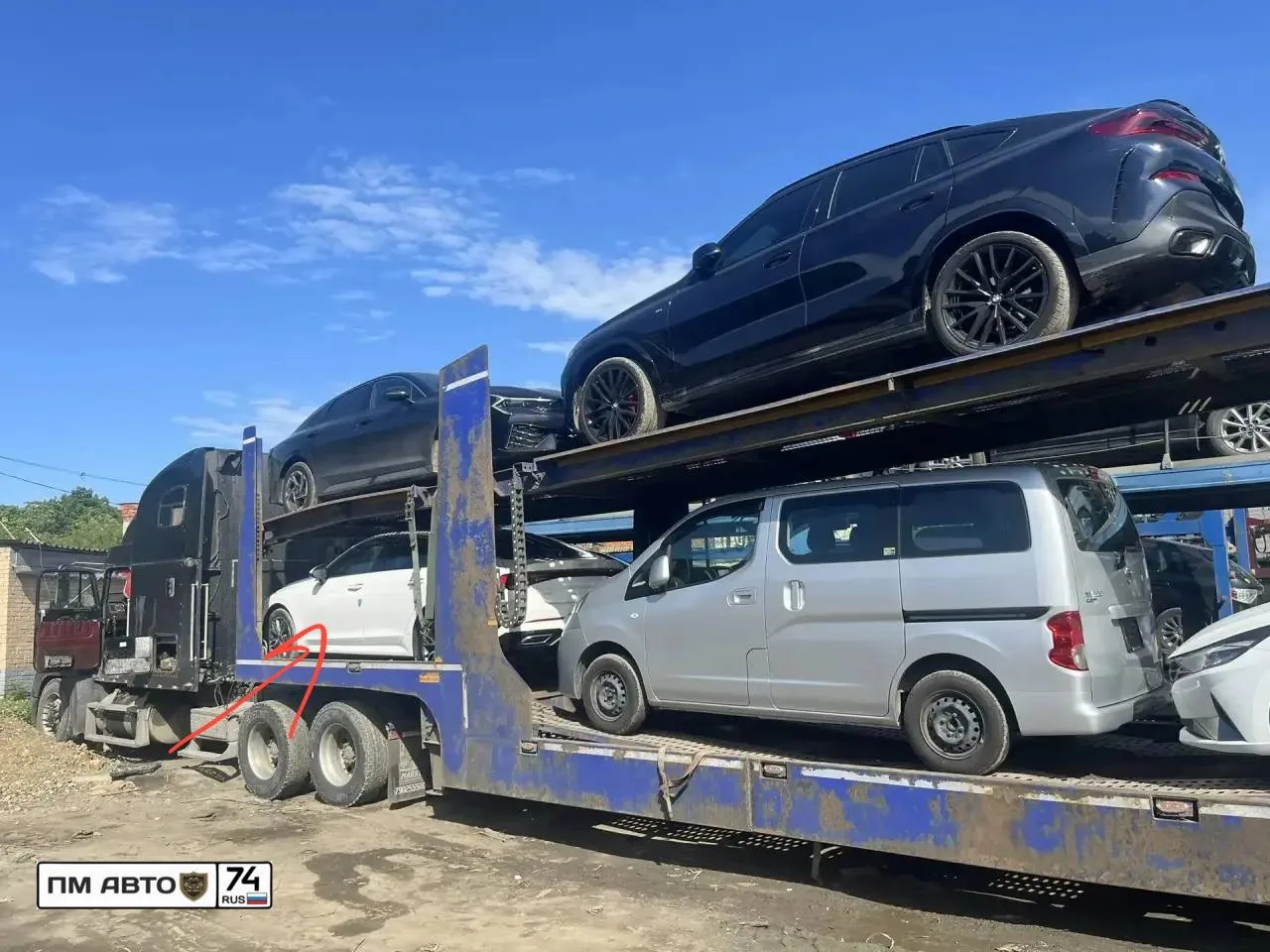 ❗️Погрузили  автомобиль  нашего клиента Ивана из г. Екатеринбург на автовоз и отправили...