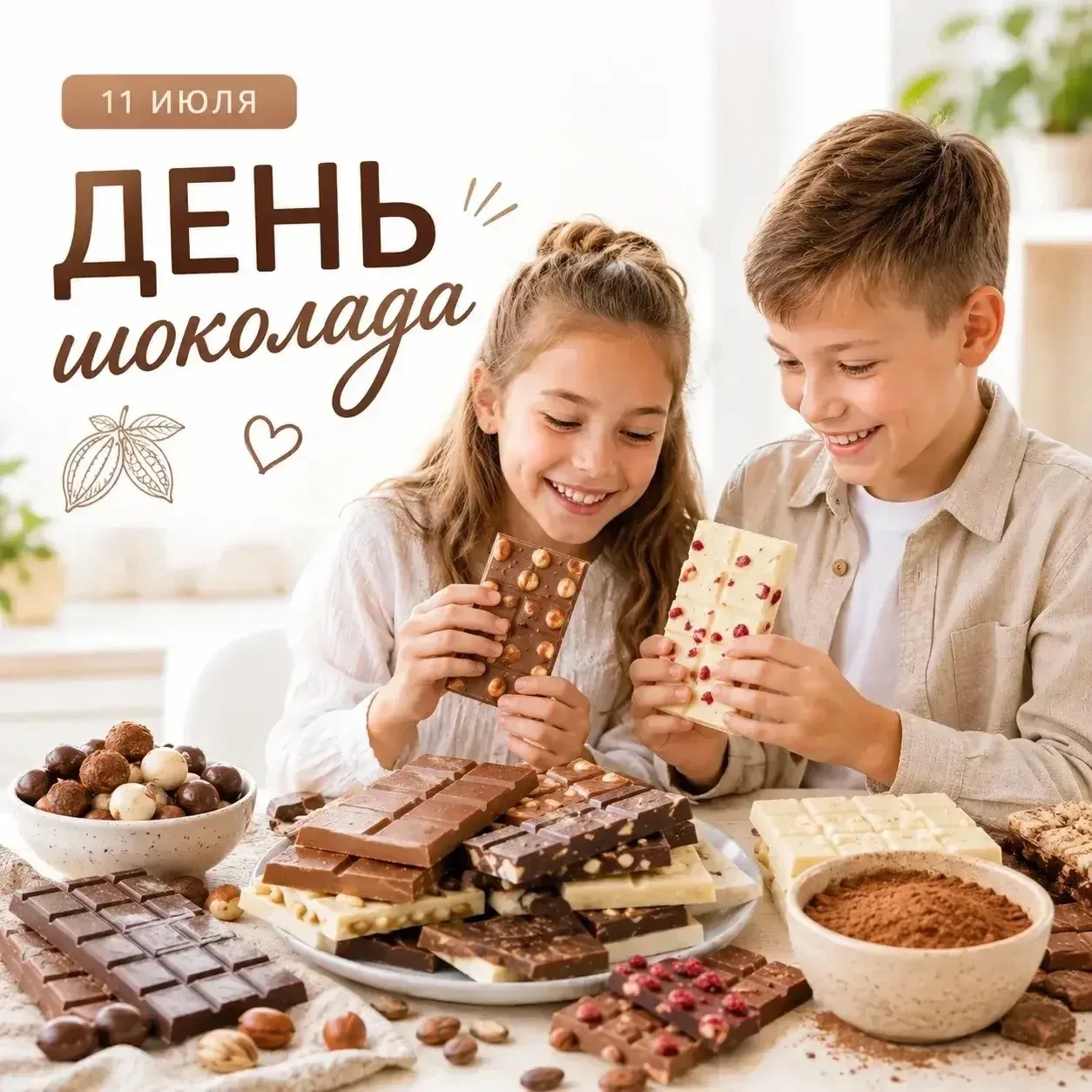 🍫 Сегодня отмечается Всемирный день шоколада!

Шоколад появился много веков назад. Первыми напиток 