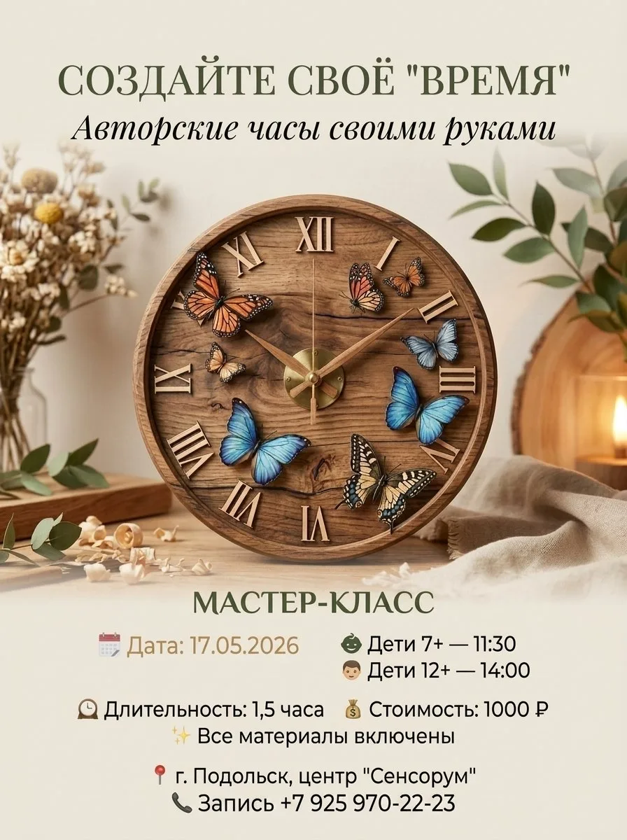 Создайте своё «время» - авторские часы своими руками 🕰✨

Хотите, чтобы ваш дом украшала не обычная 