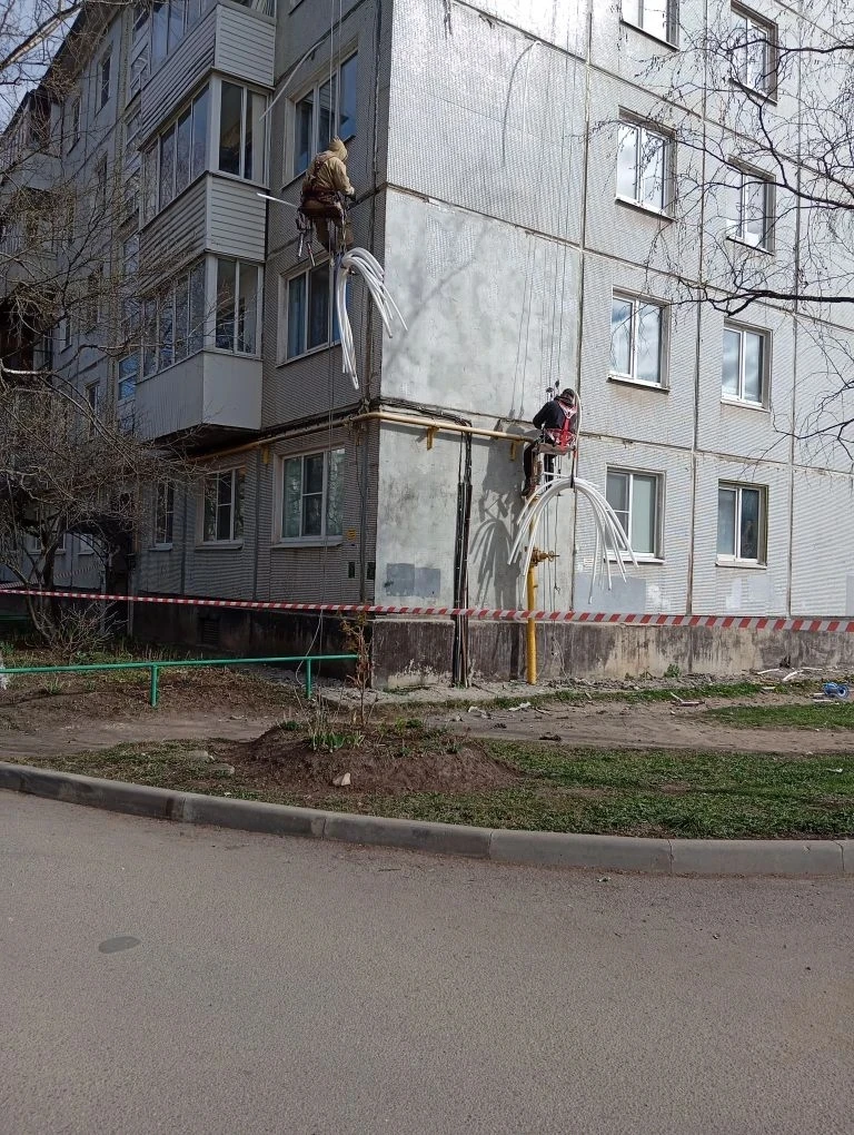 Начался сезон, пригодный для проведения наружных работ. МКД пр. Мира, д 25 к. 4, провод...