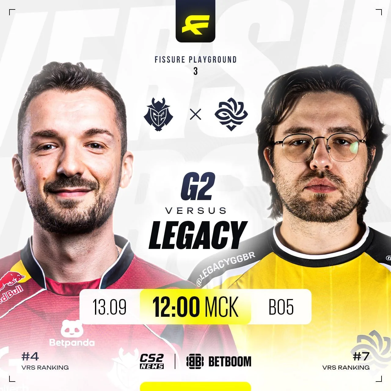 🇪🇺 G2 vs 🇧🇷 Legacy — гранд-финал FISSURE Playground 3.