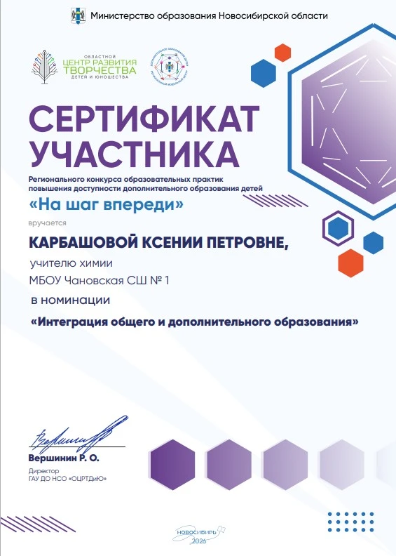 🌟 Учитель из Чанов — в числе лучших на региональном конкурсе «На шаг впереди»!