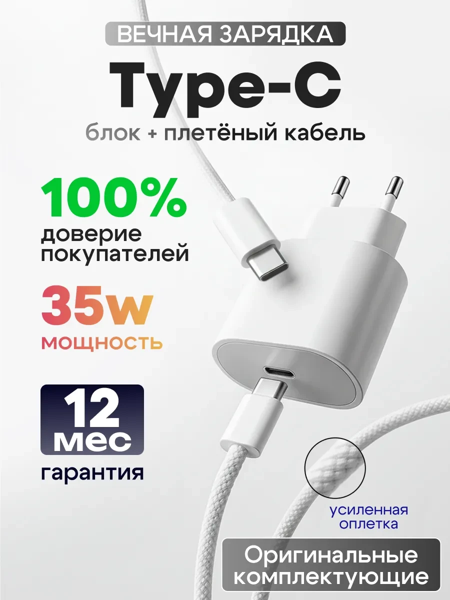 ⚡️ Мощная зарядка Type-C 35W, GQbox