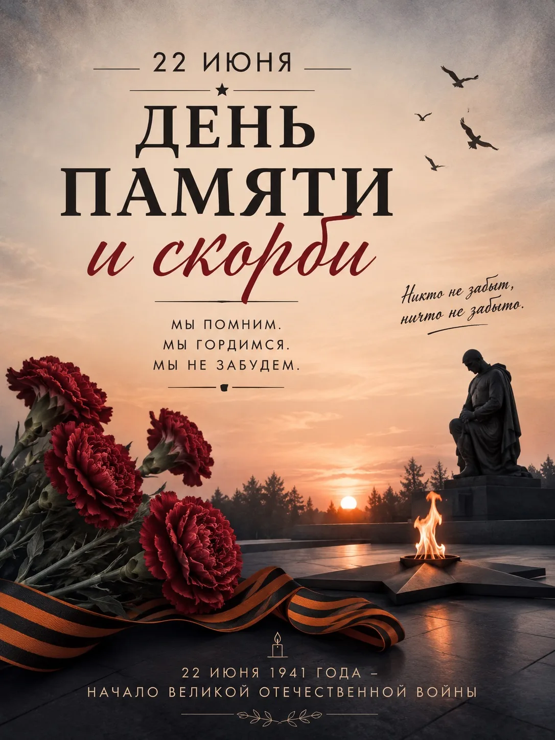 🕯️📜22 июня - день, 
который нельзя забывать!

🎖️Сегодня мы вспоминаем одну из самых трагических д