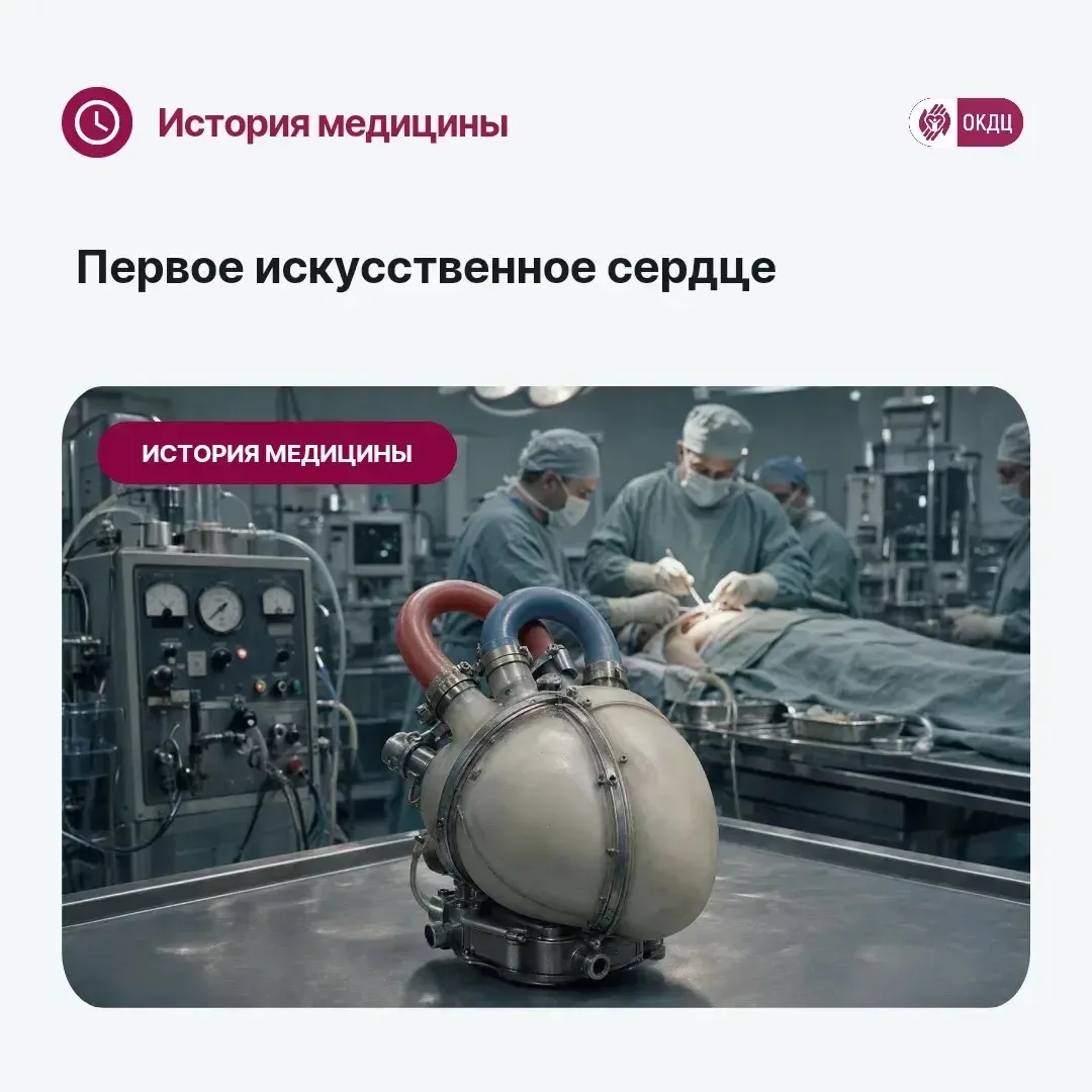 🫀История медицины: первое искусственное сердце