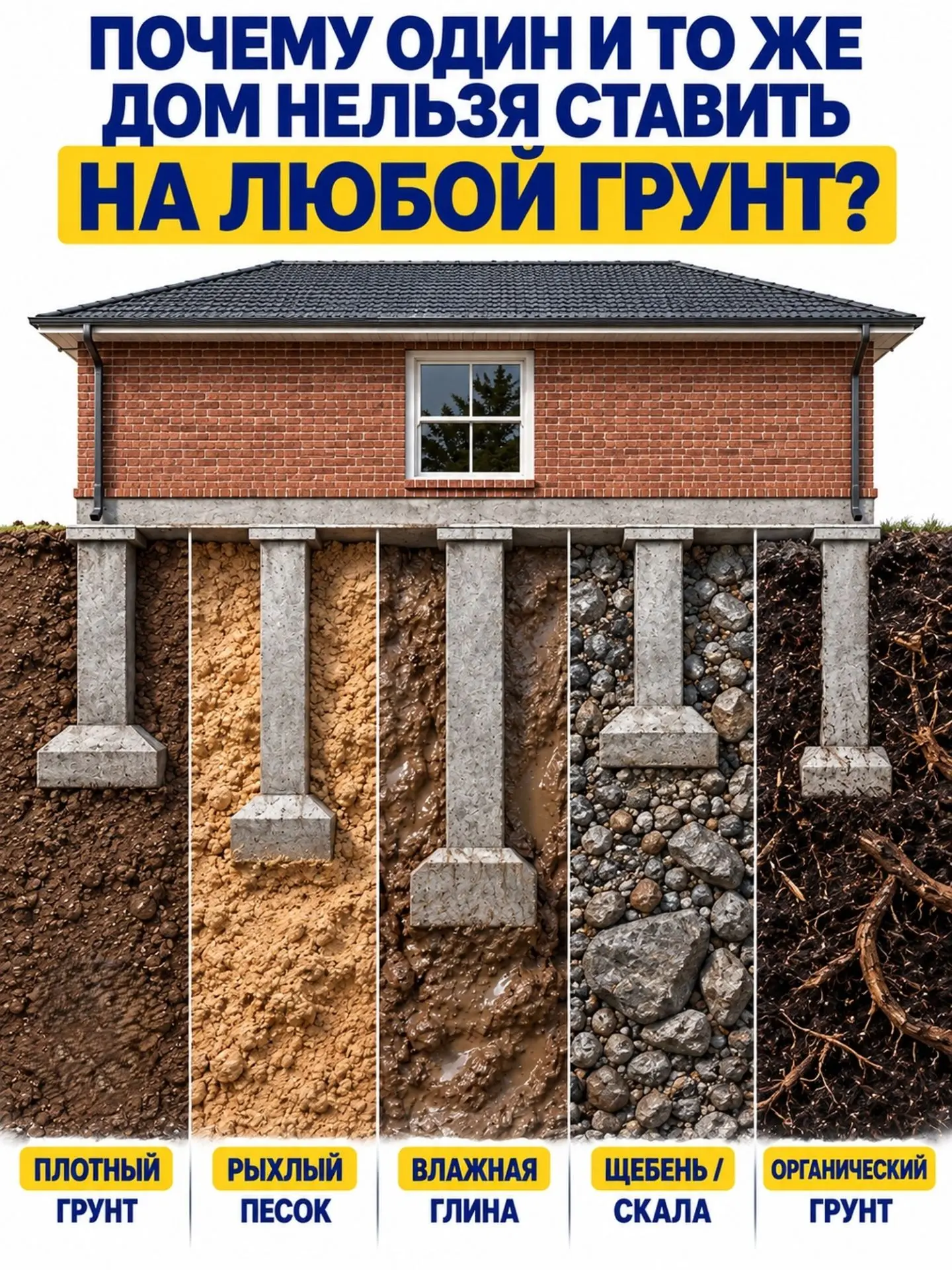Сверху дом может выглядеть абсолютно одинаково. Но то, что находится под ним, напрямую ...