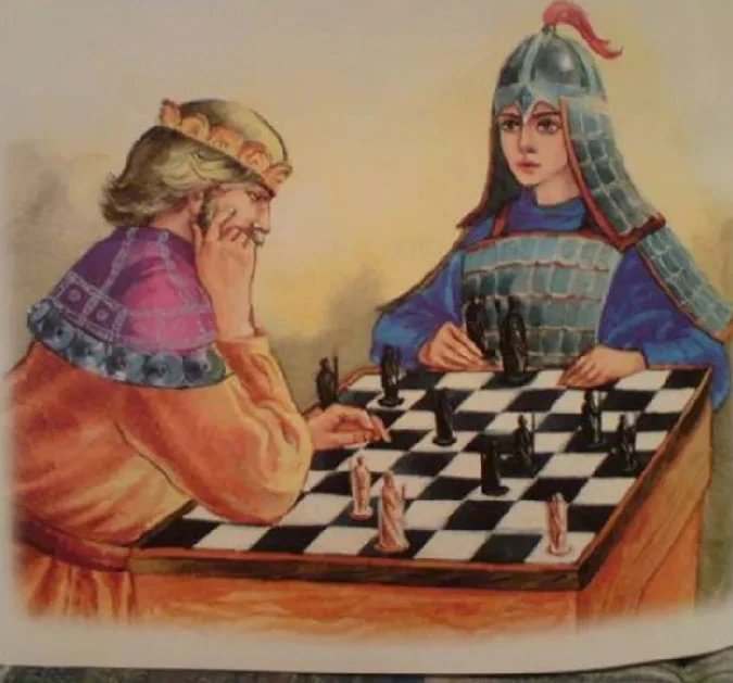 ♟Как шахматы оказались на Руси?   Считается, что шахматы появились в Индии примерно в VI веке в игре