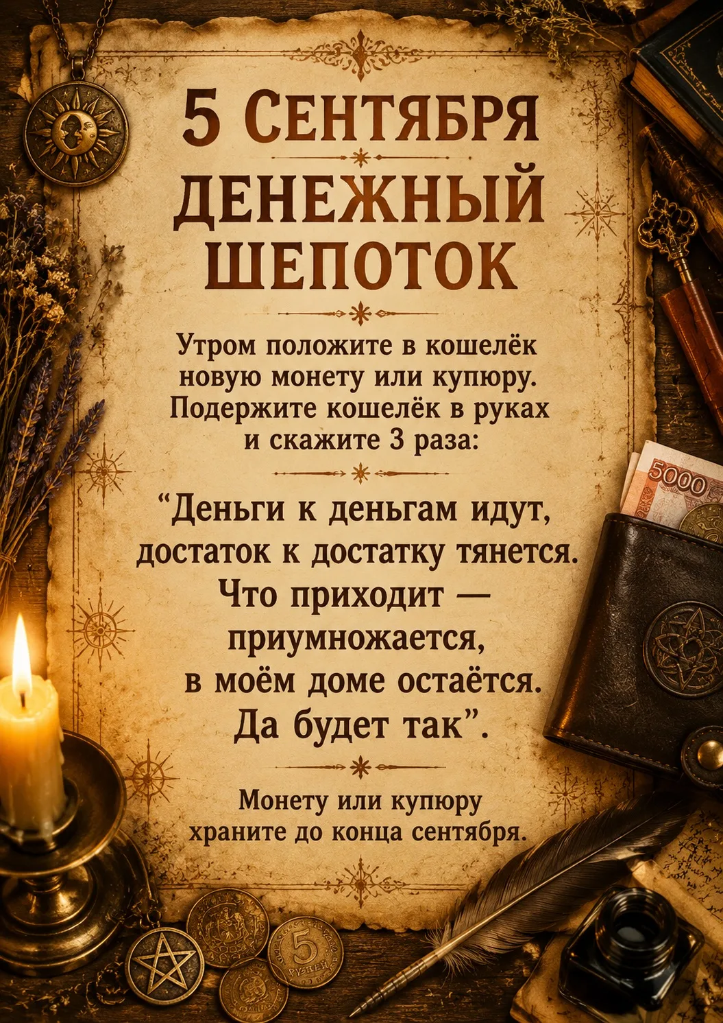✨ 5 сентября открываем денежный поток 💰