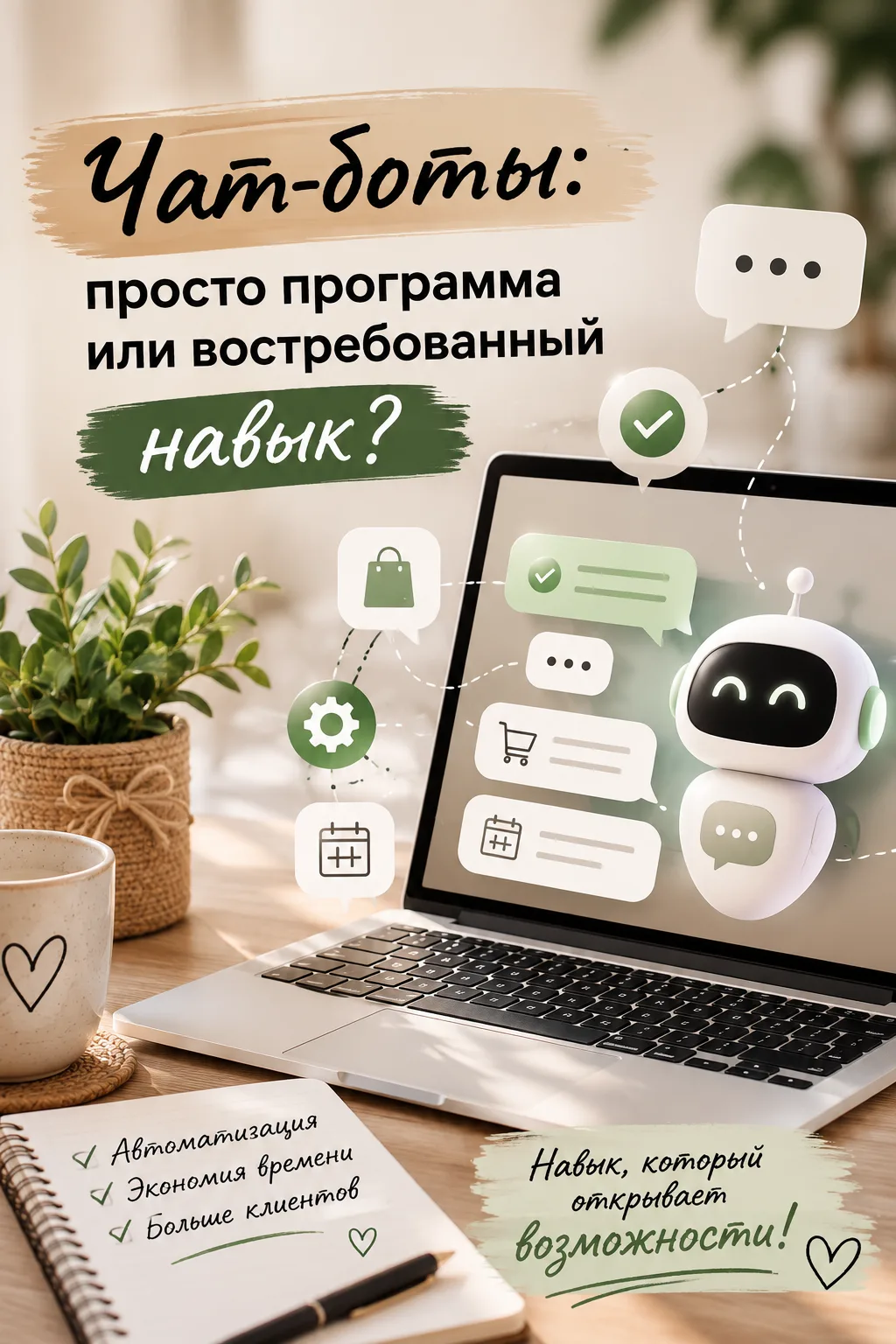 🤖 Чат-боты: просто программа или востребованный навык?