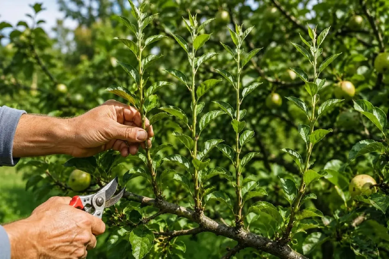 🌳 Летняя обрезка плодовых

📌При формировании молодых плодовых деревьев летняя обрезка очень важна.