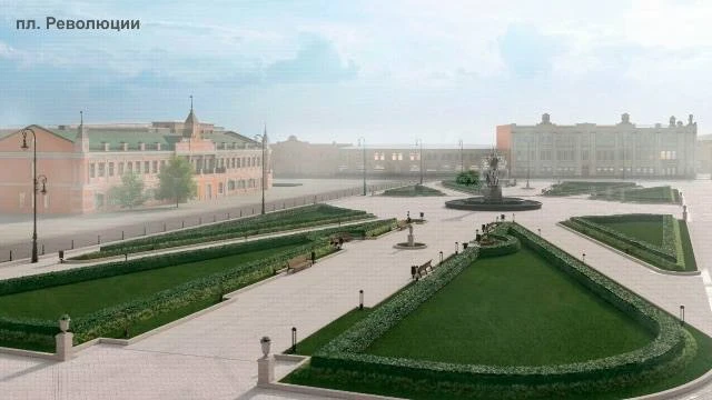 Так будет выглядеть обновленная площадь Революции в Вологде. Раньше там проводили концерты, теперь, 
