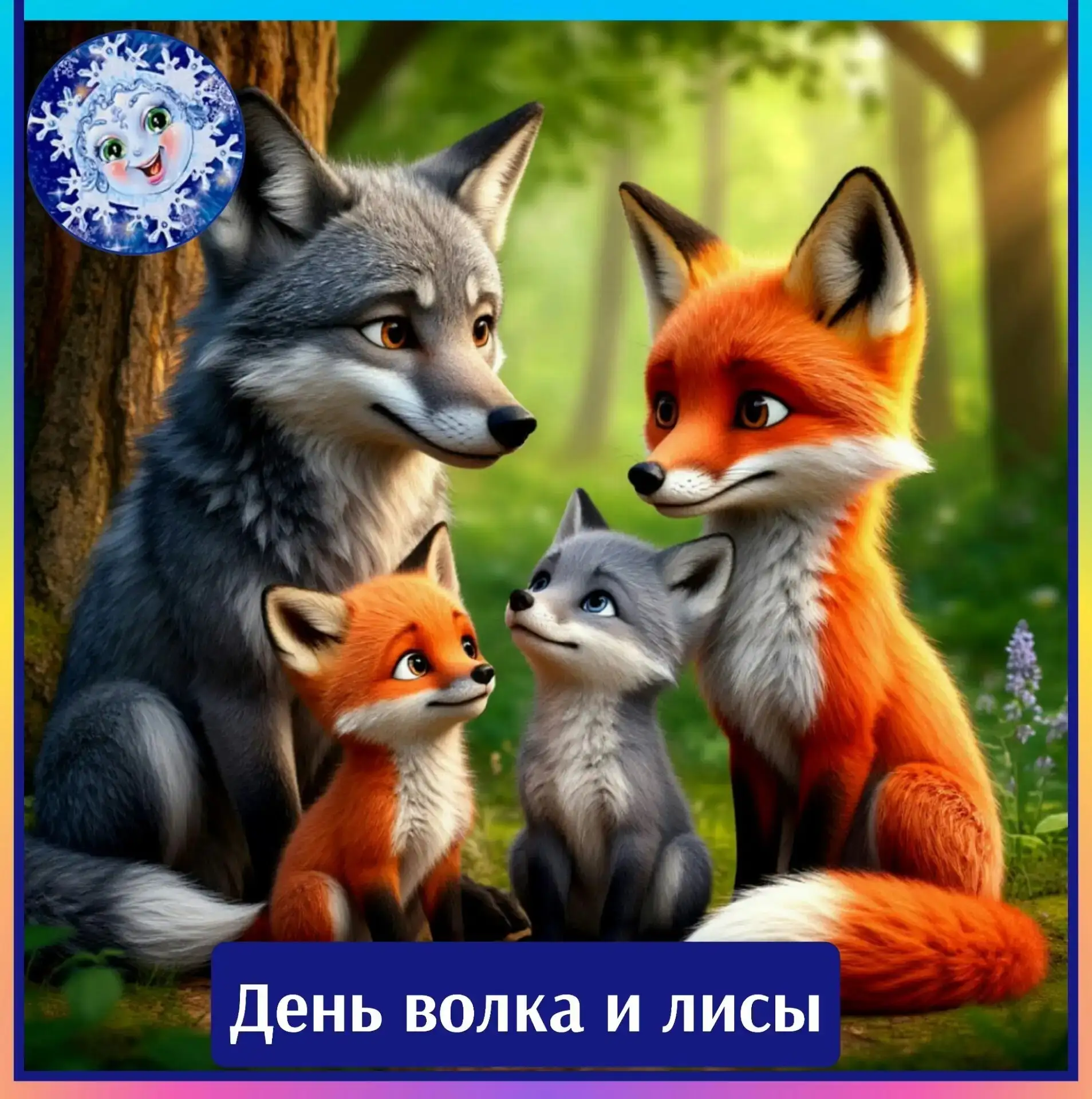 🌟День Волка 🐺 и Лисы 🦊