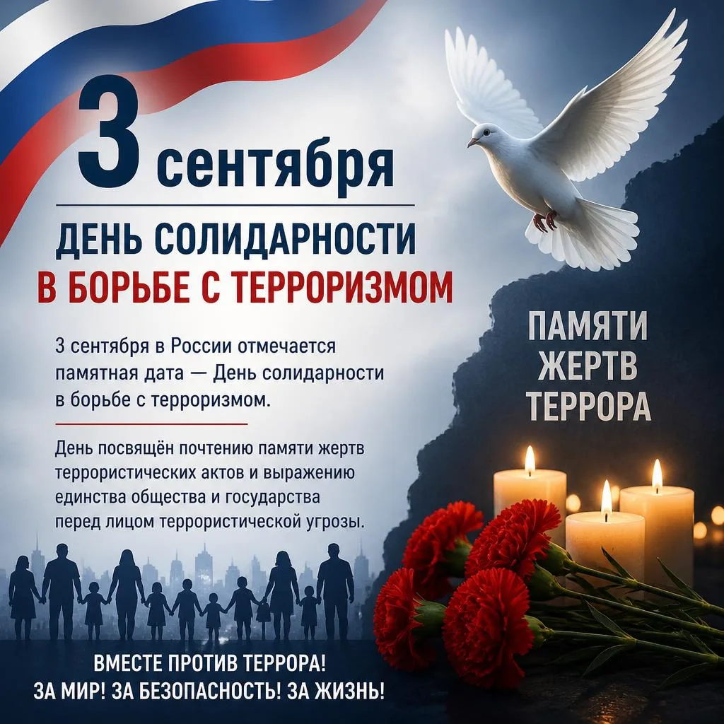 3 сентября — День солидарности в борьбе с терроризмом.