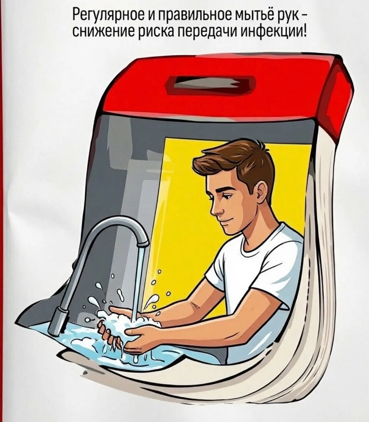Роспотребнадзор рассказывает, как правильно мыть руки для защиты от инфекций.🧼
