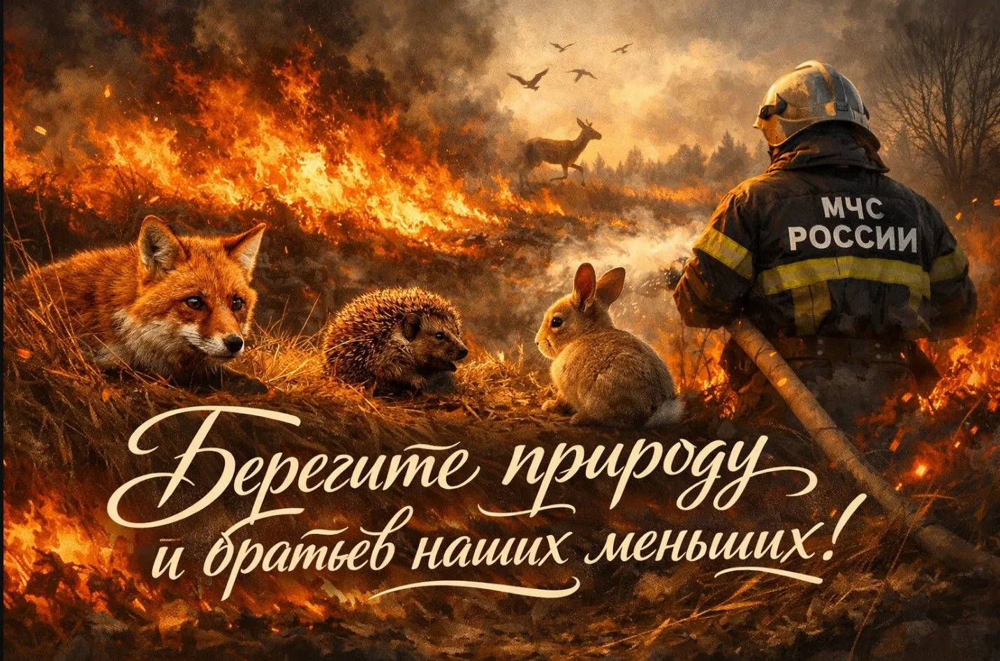 ❗Весенний пал сухой травы: тихий враг для животных ❗💥Весенние палы сухой травы – это н...