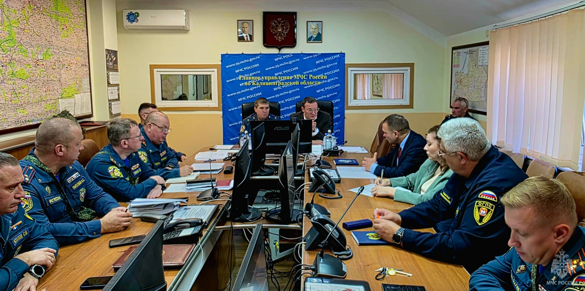 🛡️ Тренировка по гражданской обороне проходит в Калининградской области