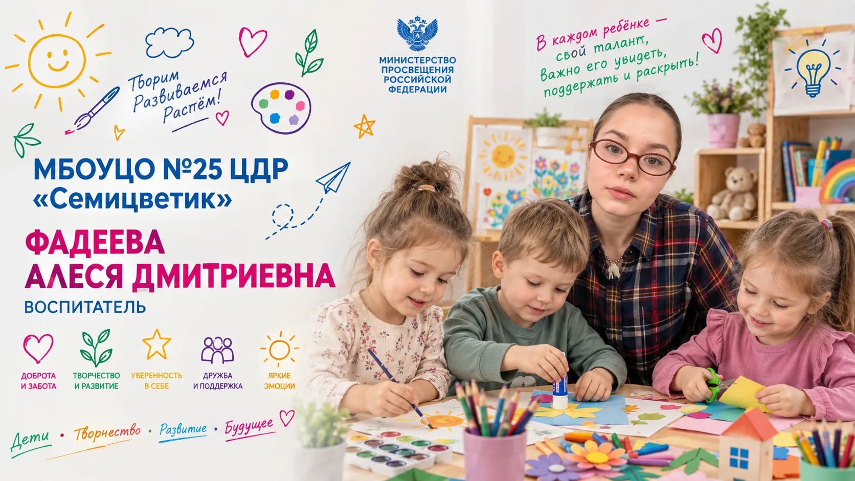 В этой группе есть своё маленькое солнце. Оно улыбается детям каждое утро.☀️🎈