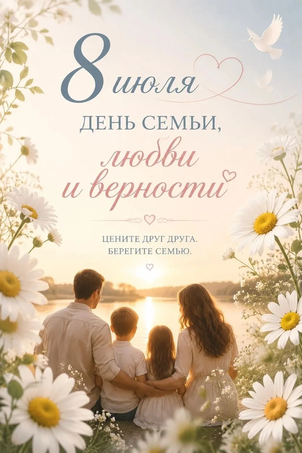 Сегодня, 8 июля, мы празднуем День семьи, любви и верности — праздник, наполненный искренностью и св