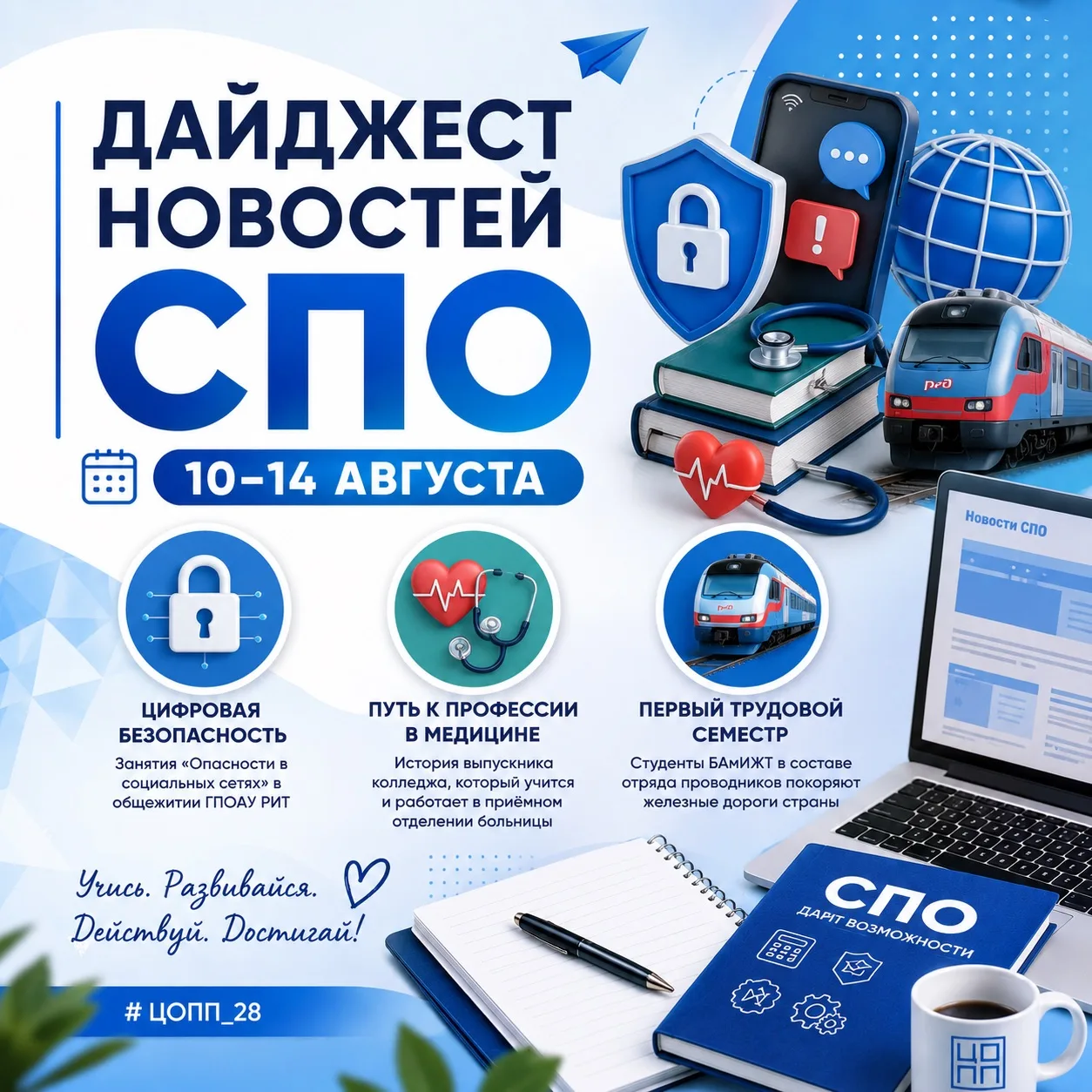 📰 ДАЙДЖЕСТ НОВОСТЕЙ КОЛЛЕДЖЕЙ | 10–14 АВГУСТА