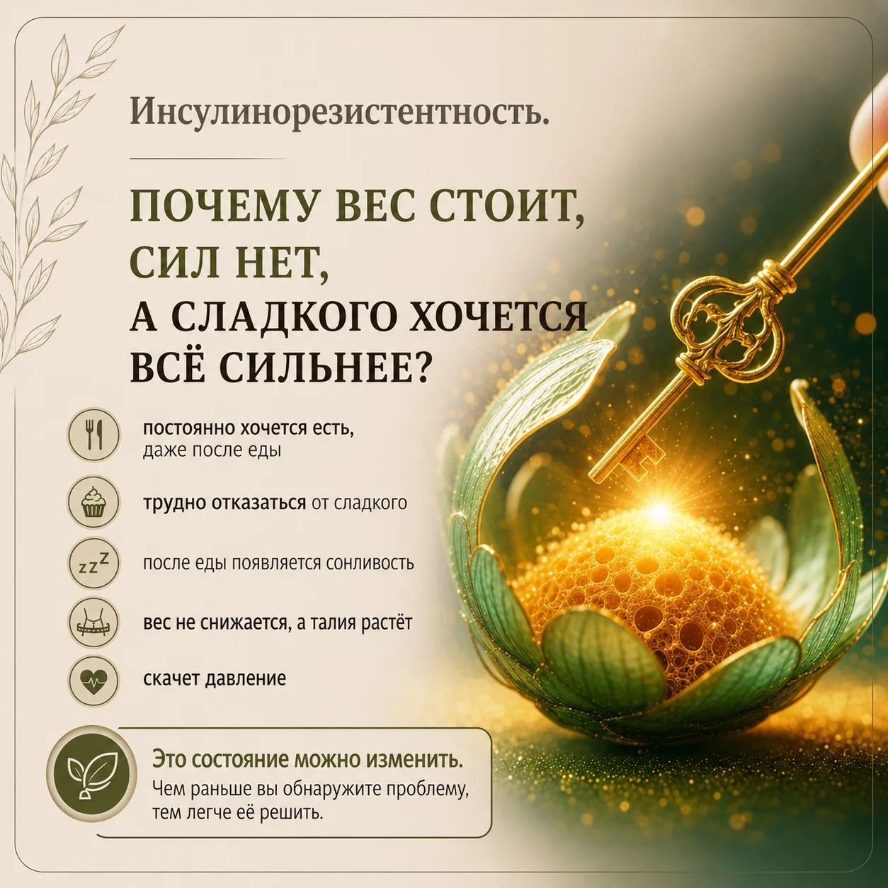 Инсулинорезистентность. Почему вес стоит, сил нет, а сладкого хочется всё сильнее?

Очень часто слыш