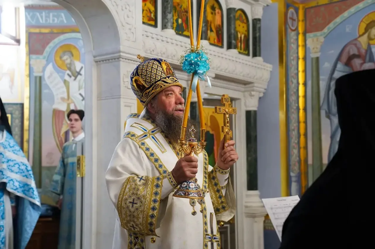 С праздником Благовещения!  🕊️В честь праздника состоялась служба в Благовещенском храме. Возглавил 