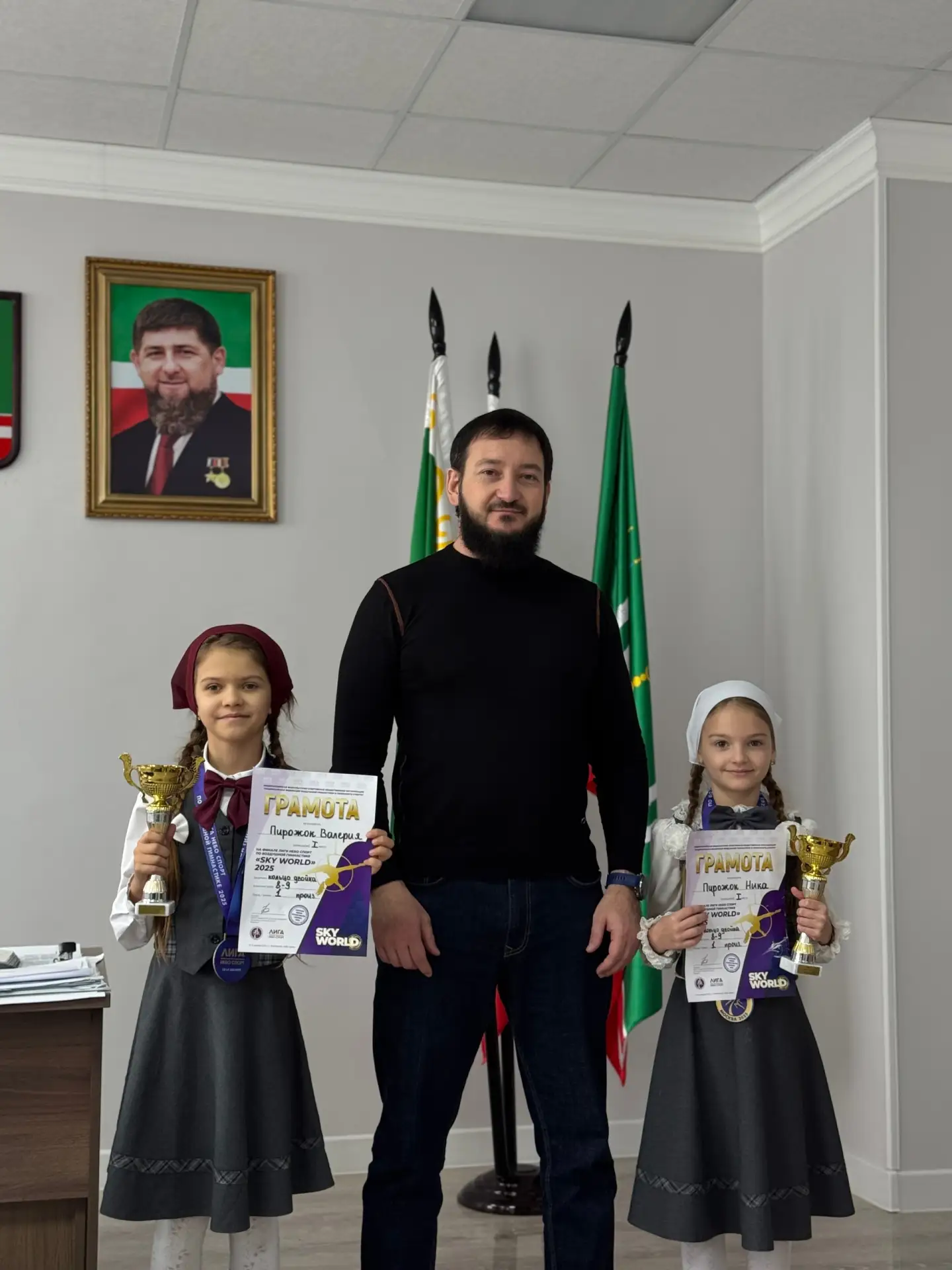 Учащиеся младших классов МБОУ «Гимназия № 12» г. Грозного — Пирожок Валерия и Пирожок Ника — заняли 