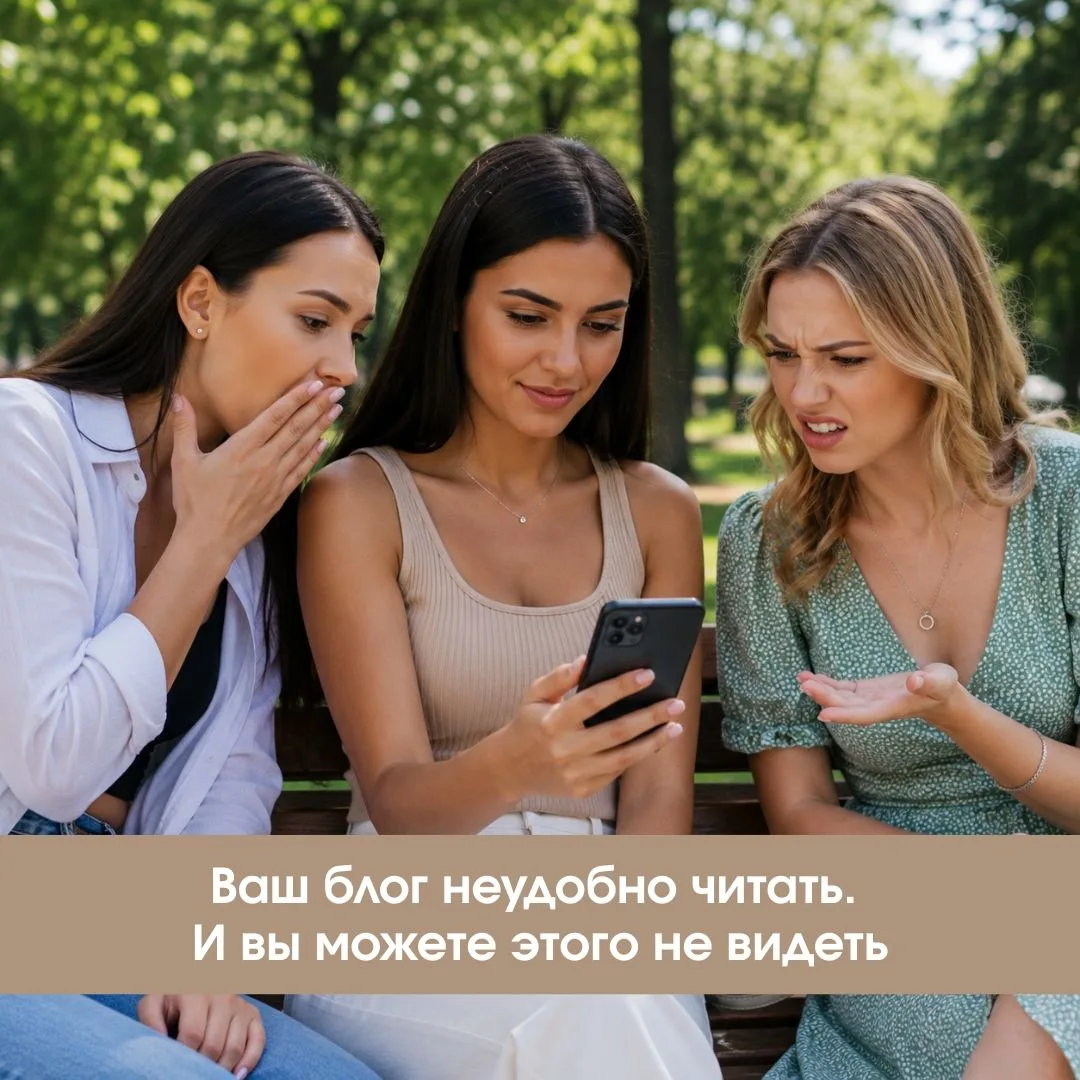 📖 Ваш блог неудобно читать. И вы можете этого не видеть