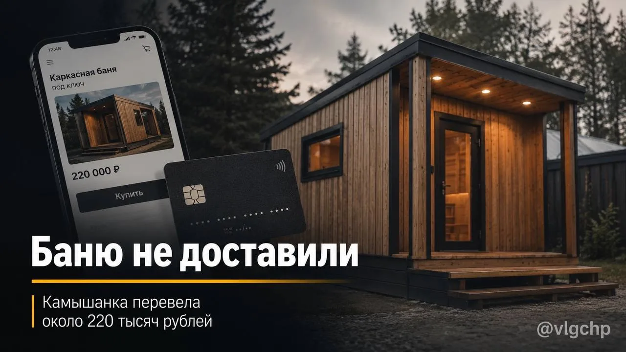 Камышанка перевела 220 тысяч рублей за баню, которую ей не доставили

46-летняя жительница Камышина 