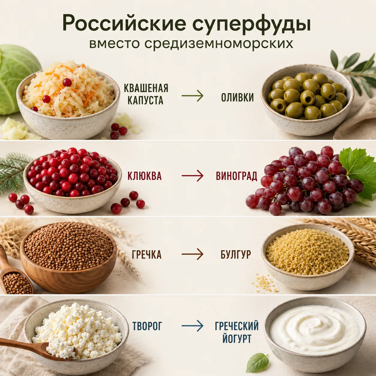 Российские суперфуды вместо средиземноморских