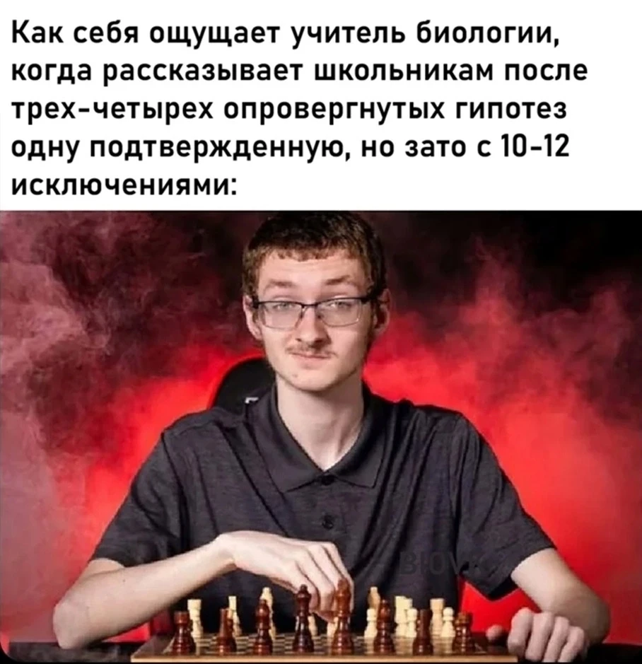 Классическая тема такого рода — антропогенез, происхождение человека. 

«Человек произошел от неанде
