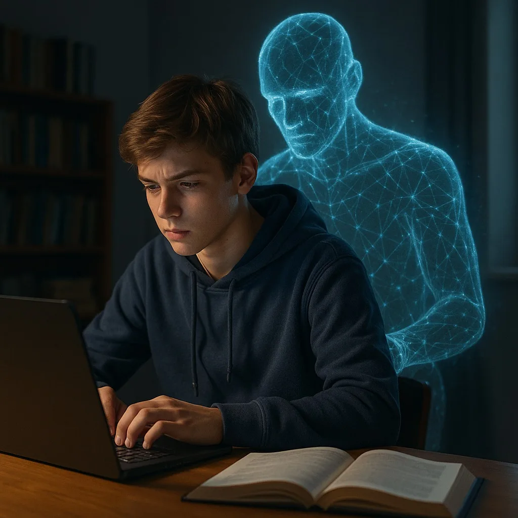 🧠 ИИ делает подростков умнее — но… поверхностнее 😐