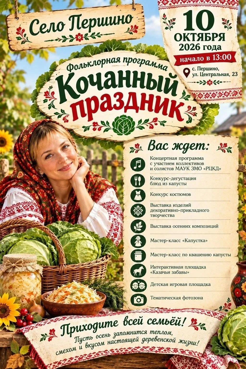 🎉 «Кочанный праздник»: окунитесь в атмосферу народного веселья!🎉