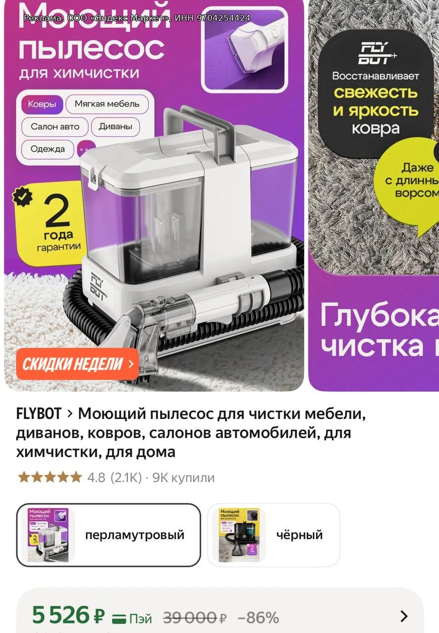 Моющий пылесос